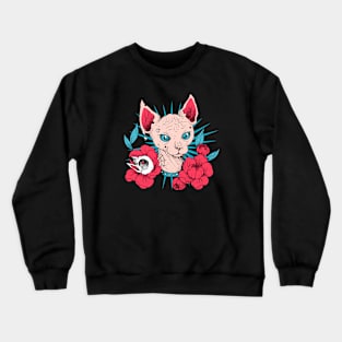 Vintage Retro Sphynx Cat Crewneck Sweatshirt